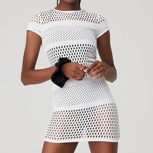 Alo Yoga Mesh Haute Dress White S size